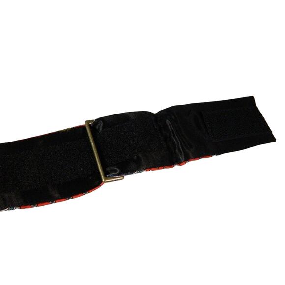 Vintage Silk Cummerbund, Red Paisley Cummerbund from Jos A Bank - Picture 6 of 6